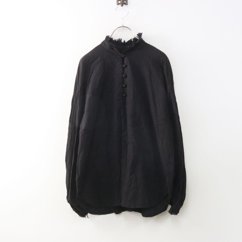 定価18700円 2024AW ジャーナルスタンダード ラックス JOURNAL STANDARD LUXE CLワッシャー フリルブラウス 黒┃【2400015095554】