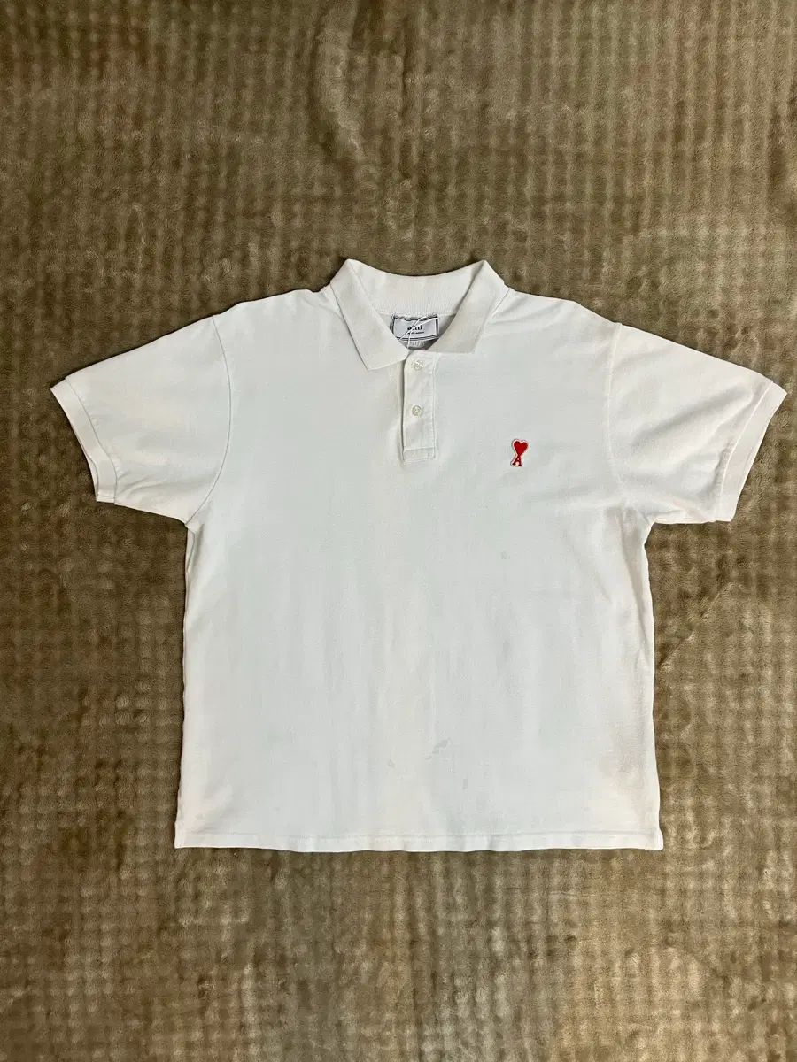 アミ スモール ハート 半袖 カラーTシャツ M/95