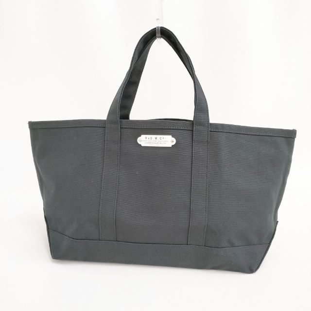 R&D.M.Co- キャンバス トート 琺瑯プレート トートバッグ ブラック