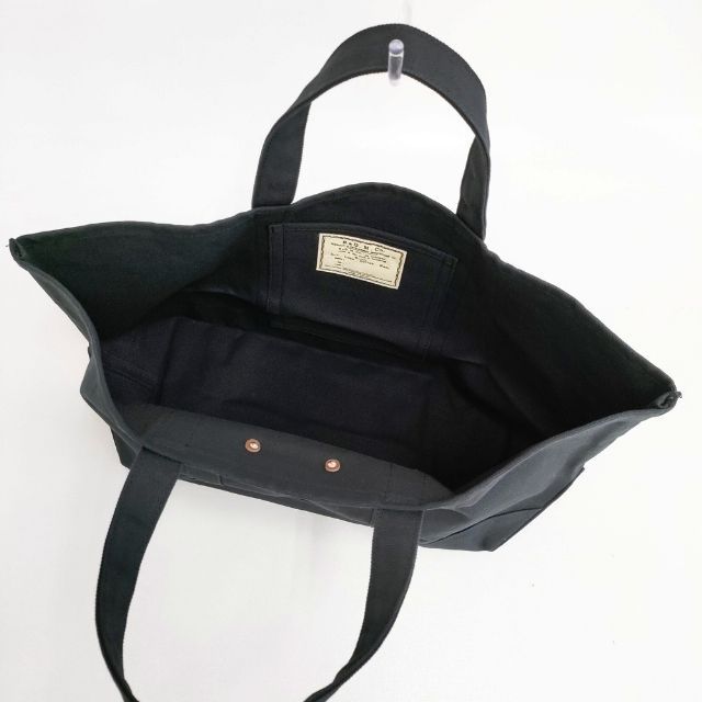 R&D.M.Co- キャンバス トート 琺瑯プレート トートバッグ ブラック