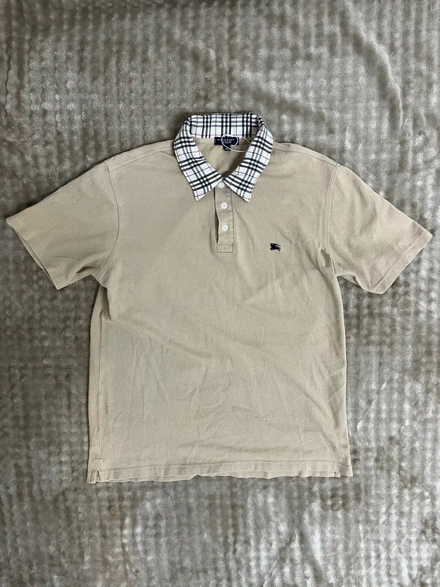 バーバリー ロンドン 半袖 カラーTシャツ ベージュ S/90 9,652円