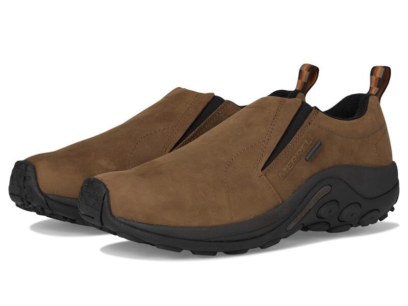 メレル メンズ シューズ スリッポン・ローファー Merrell Jungle Moc Nubuck Waterproof Brown 1 ブラウン