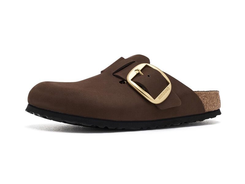 ビルケンシュトック レディース シューズ サンダル レザー Birkenstock Boston Big Buckle Tonal Clog Nubuck Leather Carafe