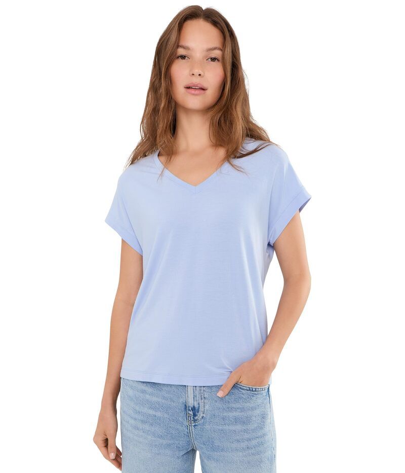 トッミーバハマ レディース トップス シャツ Vネック Tommy Bahama Kauai VNeck Short Sleeve Tee Beachcomber Blu