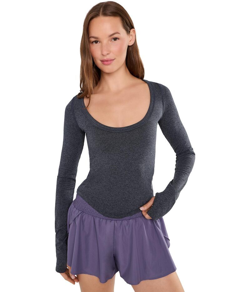 フリーピープル レディース トップス シャツ Fp Movement Up Next Scoop Layer Black ブラック