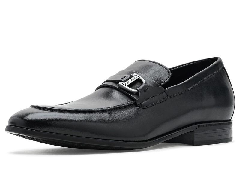 ロックポート メンズ シューズ スニーカー Rockport Carlo Black Leather ブラック