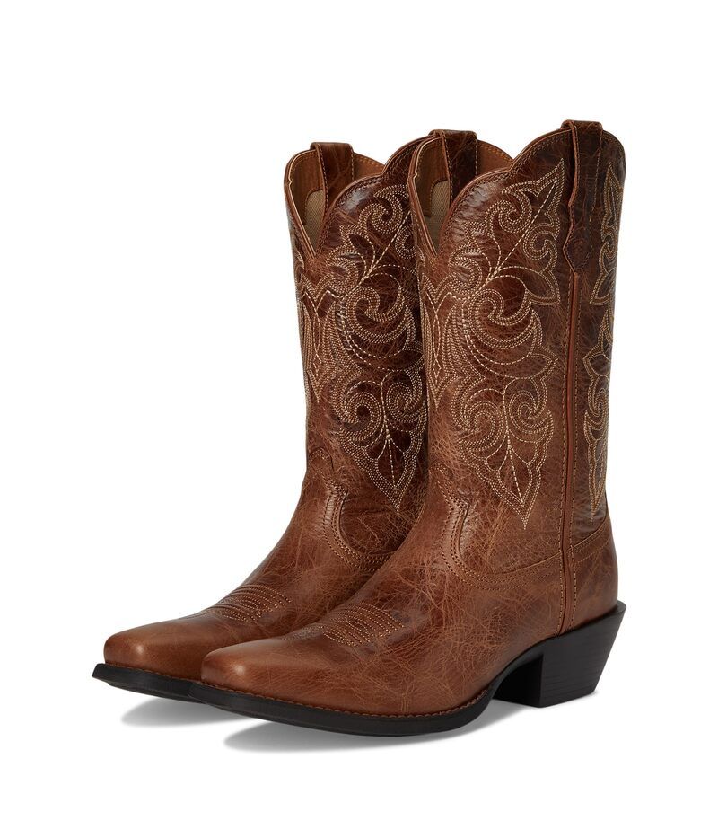 アリアト レディース シューズ ブーツ・レインブーツ Ariat Round Up Square Toe Western Boots Ready Russet