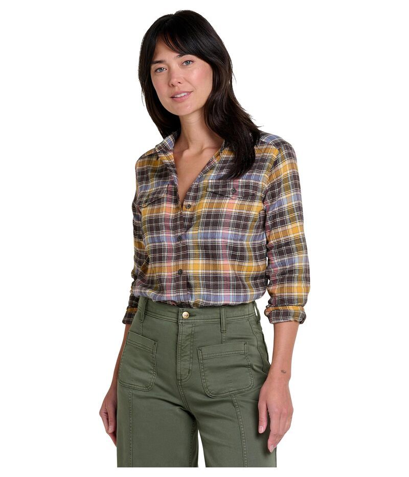 ドード アンドコー レディース トップス シャツ Toadco ReForm Flannelong Sleeve Shirt Chestnut Check チェック