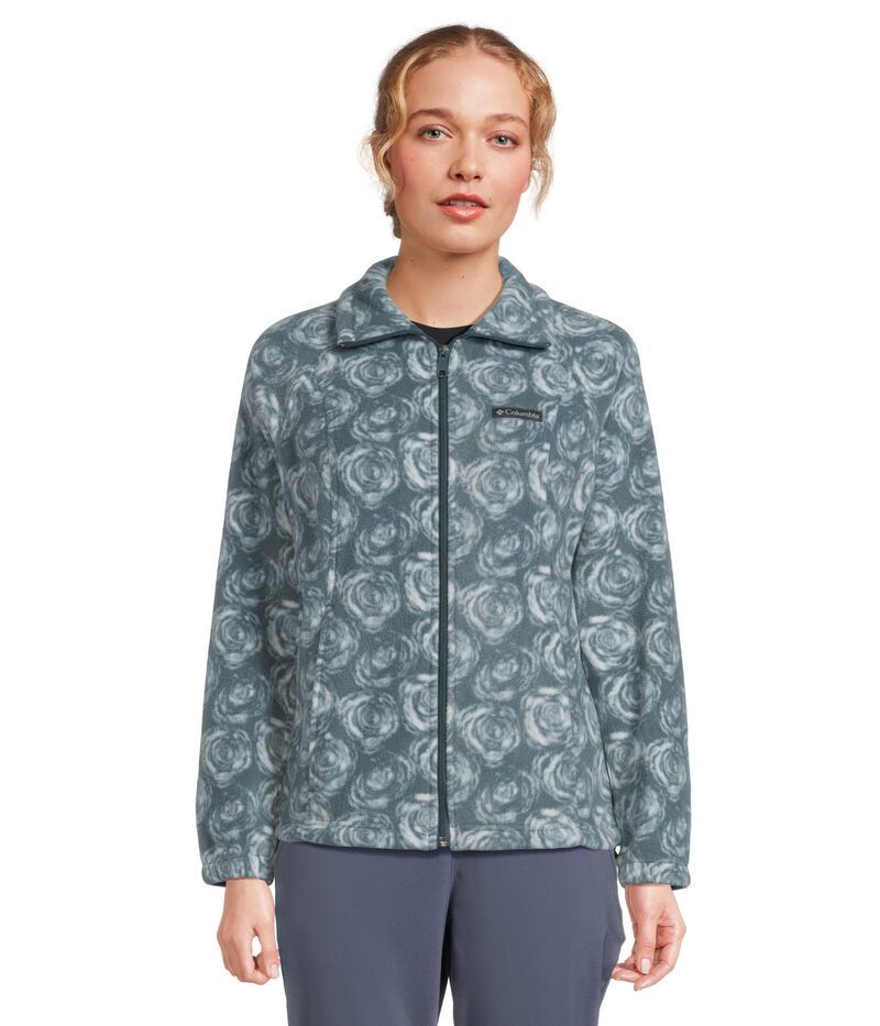 コロンビア レディース アウター コート プリント Columbia Benton Springs Printed Full Zip Ever blue Rose C