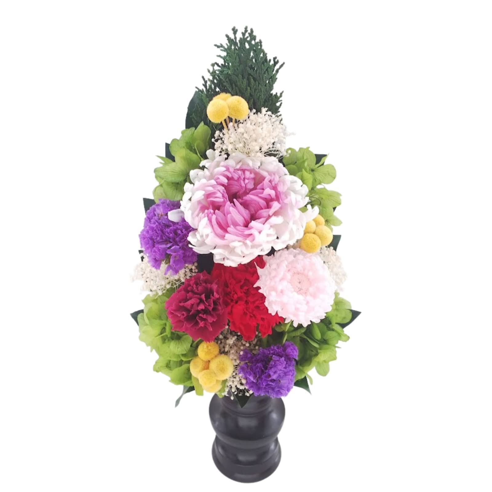 フローラルビジョン プリザーブドフラワー仏花 (菊華･パープル) 単品/花束タイプ/仏壇用