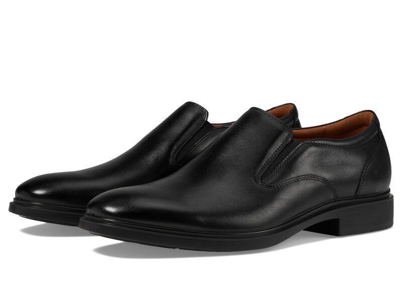 フローシャイム メンズ シューズ スリッポン・ローファー Florsheim Forecast Waterproof Plain Toe SlipOn Black Smooth ブラック