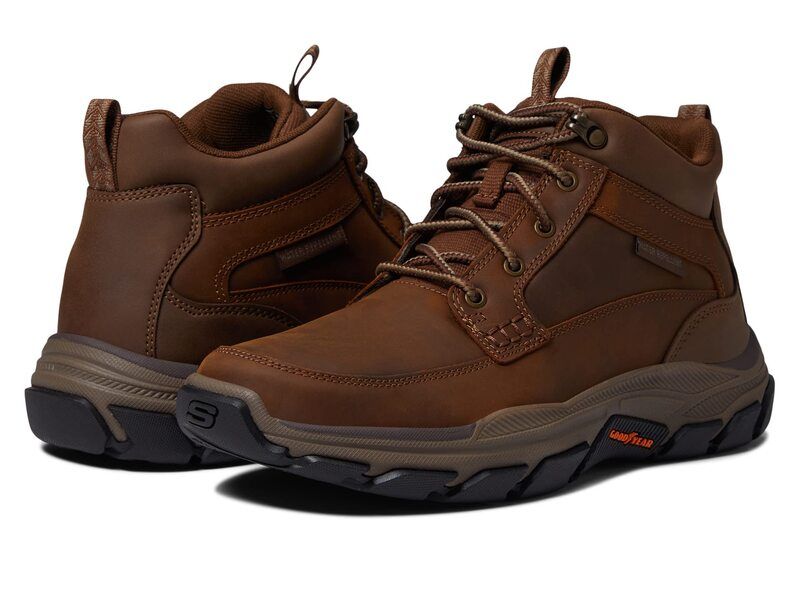 スケッチャーズ メンズ シューズ スニーカー リラックスフィット Skechers Relaxed Fit Respected Boswell Dark Brown ブラウン