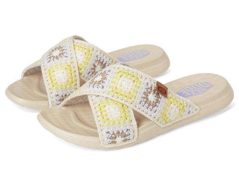 ヘイデュード レディース シューズ サンダル Hey Dude Christi Slide Cottage Crochet EgretLavender ラベンダー 8,986円