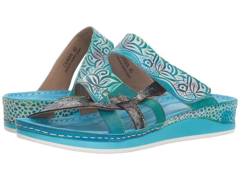 スプリングステップ レディース シューズ サンダル Lartiste By Spring Step Caiman Aqua アクア 20,986円