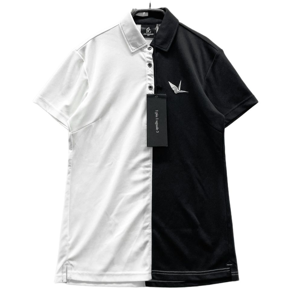 サイズ：2 1PIU1UGUALE3 GOLF GST016 半袖ポロシャツ ブラック系 [240101599317] ゴルフウェア レディース ストスト