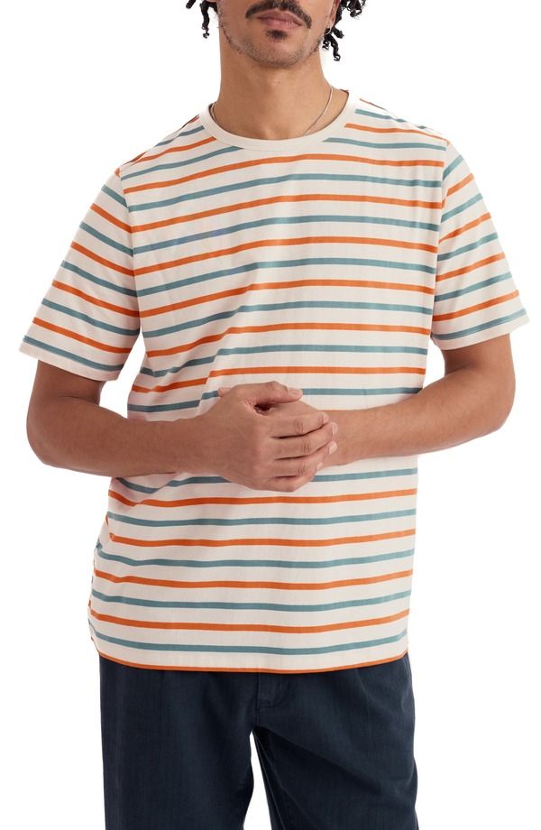 シーソルトコーンウォール メンズ トップス Tシャツ コットン Seasalt Cornwall Seven Seasailor Striped Organicotton Tshirt Duet Br 14,541円