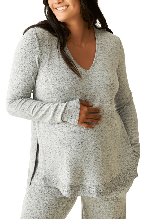 キンドリッド ブレイブリー レディース トップス シャツ Vネック ニット マタニティ Kind red Bravely CozyKnit Maternity Nursing Vneck Top Ma