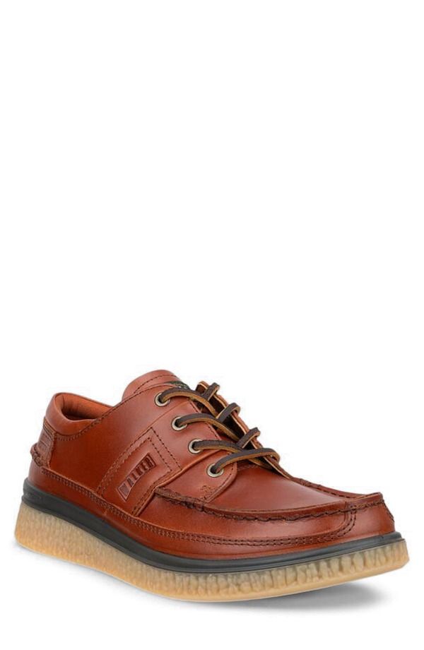 エコー メンズ シューズ オックスフォード スニーカー ECCO Walker 30 Waterproof Sneaker Men COGNAC
