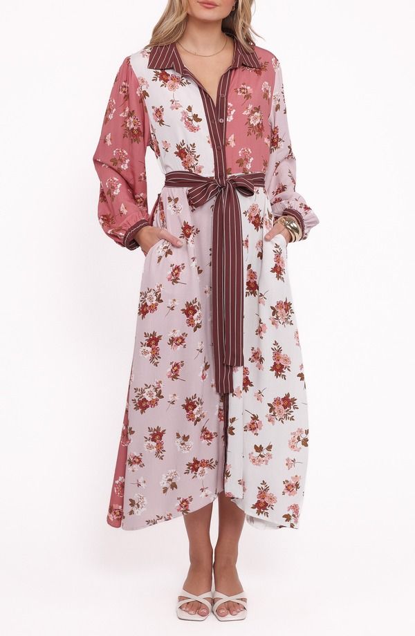 ペタルアンドパップ レディース トップス ワンピース シャツ Petal Pup Maiden Long Sleeve Shirtdress FIRST BLUSH ブラッシュ