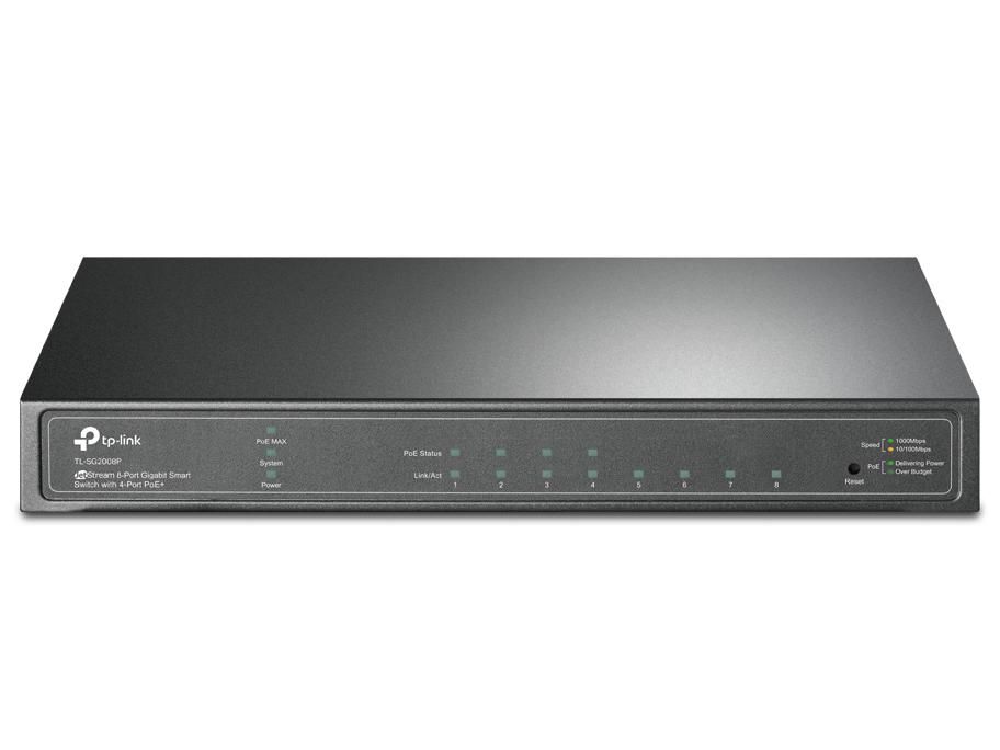 【新品・3営業日で発送】TP-LINK JetStream 8ポート ギガビット スマートスイッチ (TL-SG2008P)
