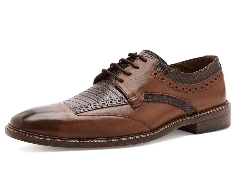 ステイシーアダムス メンズ シューズ オックスフォード キャップ Stacy Adams Gambetta Modified Cap Toe Oxford Cognac