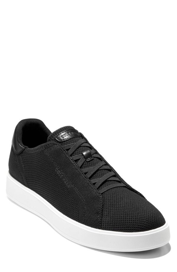 コールハーン メンズ シューズ スニーカー ニット Cole Haan GrandPro Luxe SlipOn Stitchlite Knit Sneaker Men BLACK WHITE ホワイ