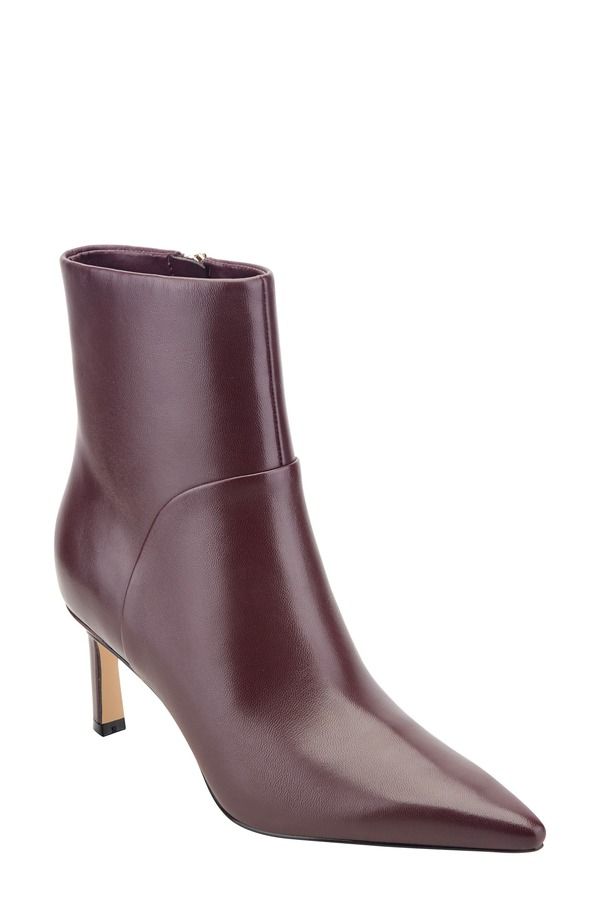 マーク・フィッシャー レディース シューズ ブーツ・レインブーツ Marc Fisher LTD Sasha Pointed Toe Bootie Women DARK RED レッド
