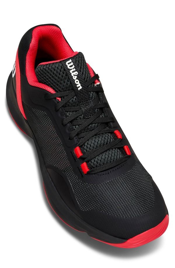 ウィルソン メンズ シューズ スニーカー WILSON Hurakn Pro V2 Padel Shoe Men BLACKINFRA REDCLEAR WHITE ホワイト