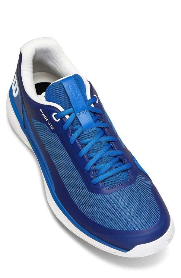 ウィルソン メンズ シューズ スニーカー WILSON Rush Lite 5 Tennishoe Men DEJA VU BLUEWHITEYELLOW ホワイト