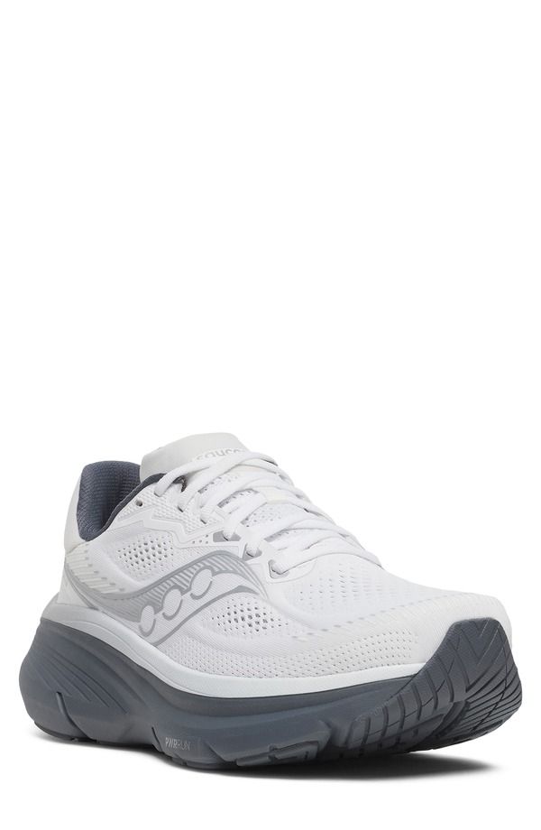 サッカニー メンズ シューズ スニーカー Saucony Guide 19 Running Shoe Men WHITE SHADOW ホワイト