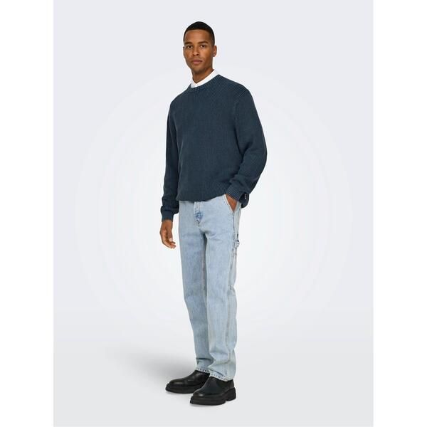 オンリー メンズ ボトムス デニムパンツ ストレート ジーンズ Only Menstraight Leg Jeans LBlue Denim デニム 7,300円