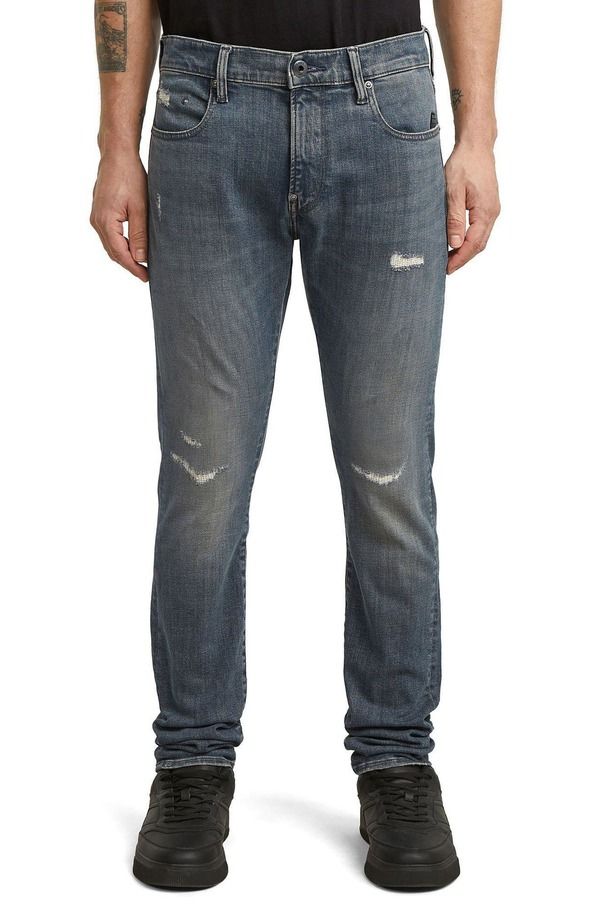 ジースター メンズ ボトムス デニムパンツ ジーンズ GSTARevend FWD Skinny Jeans ANTIC SAND BLAST RESTO RED サンド