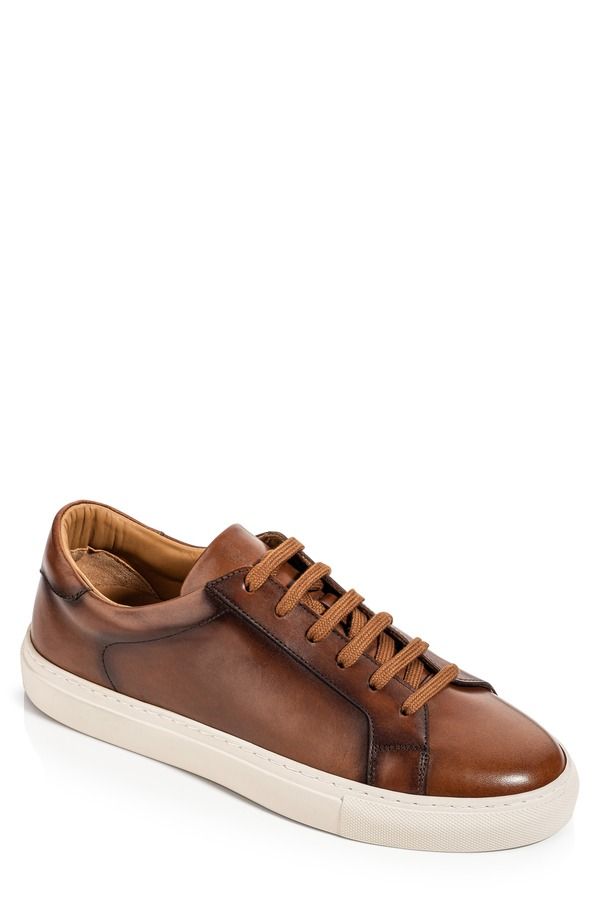 トゥーブート メンズ シューズ スニーカー レザー TO BOOT NEW YORK Gavin Leather Low Top Sneaker Men TAN タン