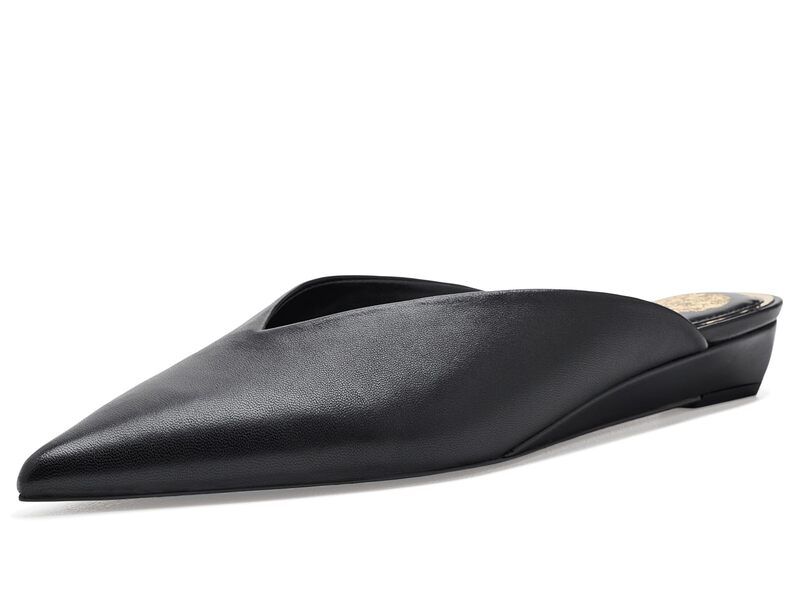ヴィンスカムート レディース シューズ サンダル Vince Camuto Vinia SlipOn Flat Mules Black ブラック
