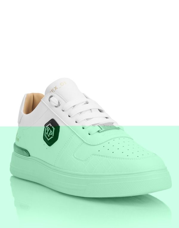フィリッププレイン レディース シューズ スニーカー PHILIPPLEIN Sneakers TRex_01 Nappand Cocco Unisex Unisex white ホワイト