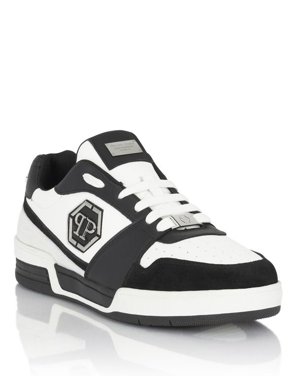 フィリッププレイン レディース シューズ スニーカー PHILIPPLEIN LowTop Sneakers PForce 78 Unisex Unisex whiteblack ホワイト