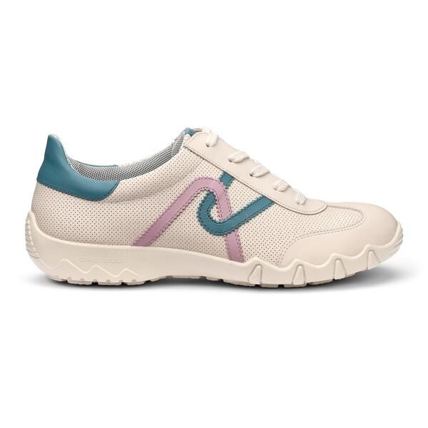 フーター レディース シューズ スニーカー Hotter Marianne Standard Fitrainers White SandOcea ホワイト