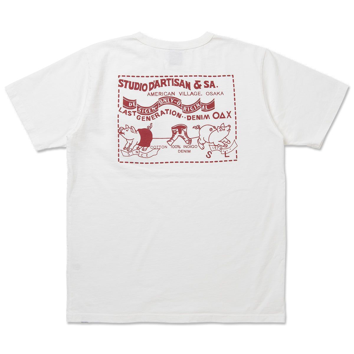STUDIO D’ARTISAN ダルチザン デニムポケットプリントTシャツ【8214A】