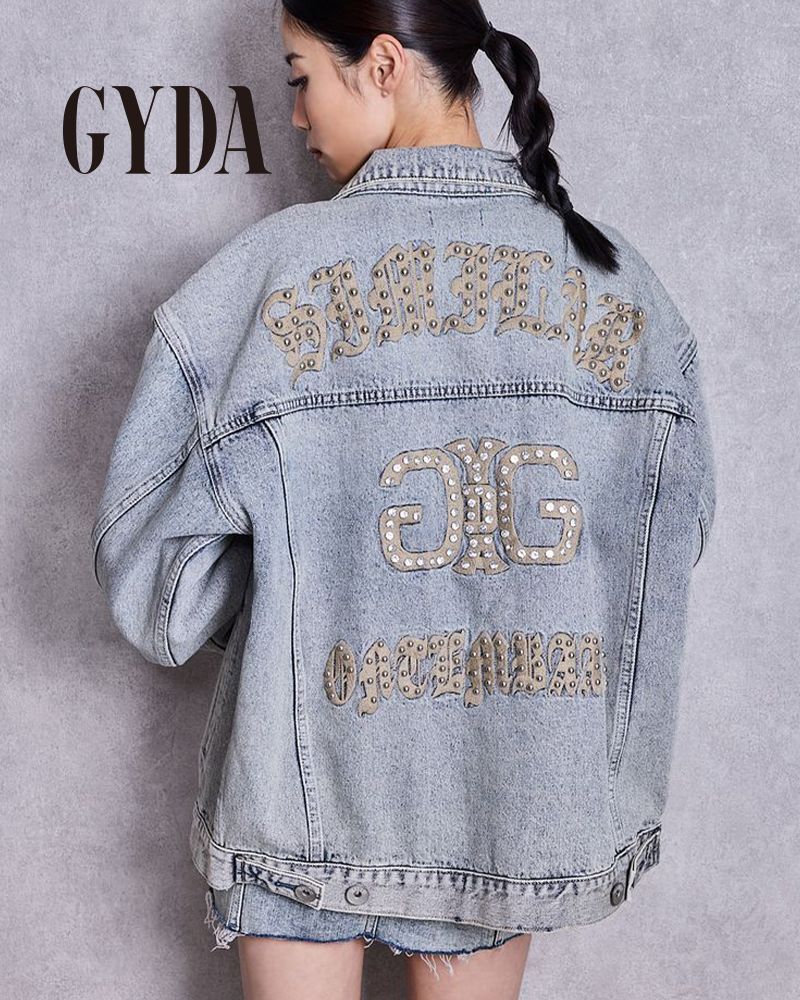 【土日祝も発送あり】GYDA ジェイダ Symmetry GYDA bijou BIGデニムGジャン 072620218301