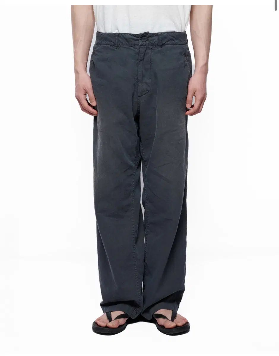 3 Years ago Y-904 Sulfur Dyed Linen Cotton Pants Charcoal 26,937円