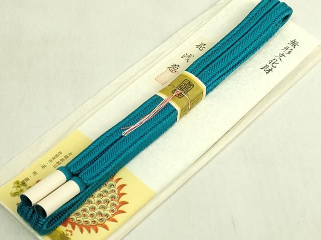 平和屋着物●極上　有職組紐道明　帯締め　冠組　花浅葱　宮内庁御用　国立博物館御用　東京芸術大学御用　逸品　未使用　DZAA12336kh6 15,184円