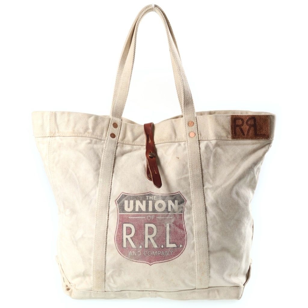 RRL キャンバストートバッグ ヴィンテージ cattle 雰囲気 アメカジ RRL (ダブルアールエル) ヴィンテージ加工 キャンバストートバッグ