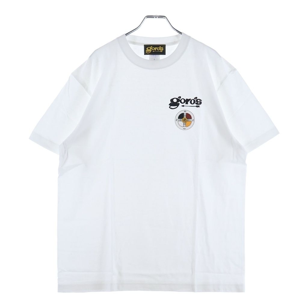 goro's (ゴローズ) フロントメディスンホイールプリント 半袖Tシャツ カットソー ホワイト