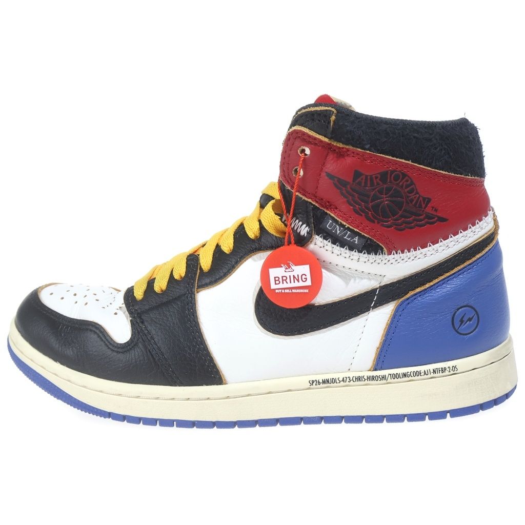 NIKE (ナイキ) ×fragment design × UNION AIR JORDAN 1 High OG フラグメントデザイン ユニオン エアジョーダン1 ハイカットスニーカー US8.5/26.5cm IO7847-002
