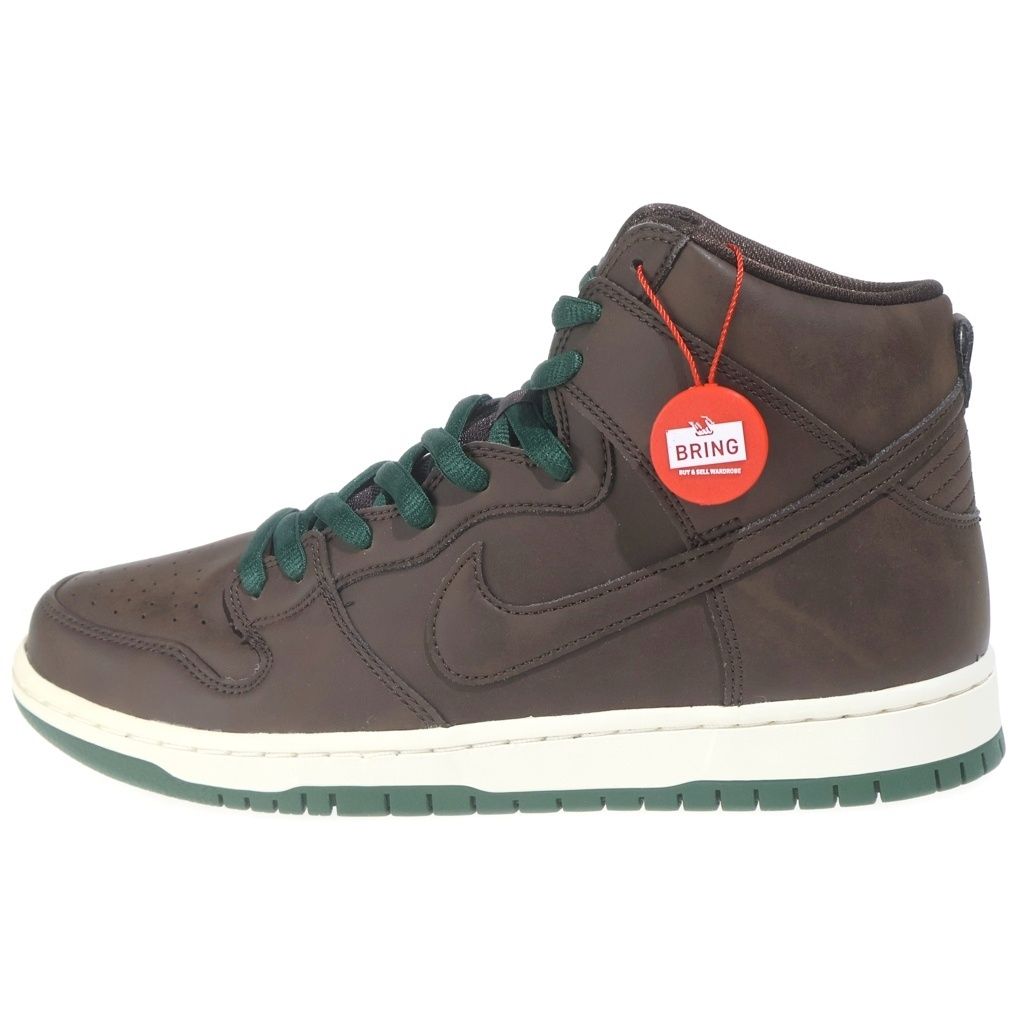 NIKE SB (ナイキエスビー) DUNK HIGH BAROQUE BROWN CV1624-200 ダンク バロックブラウン ハイカットスニーカー ブラウン/グリーン US10/28cm