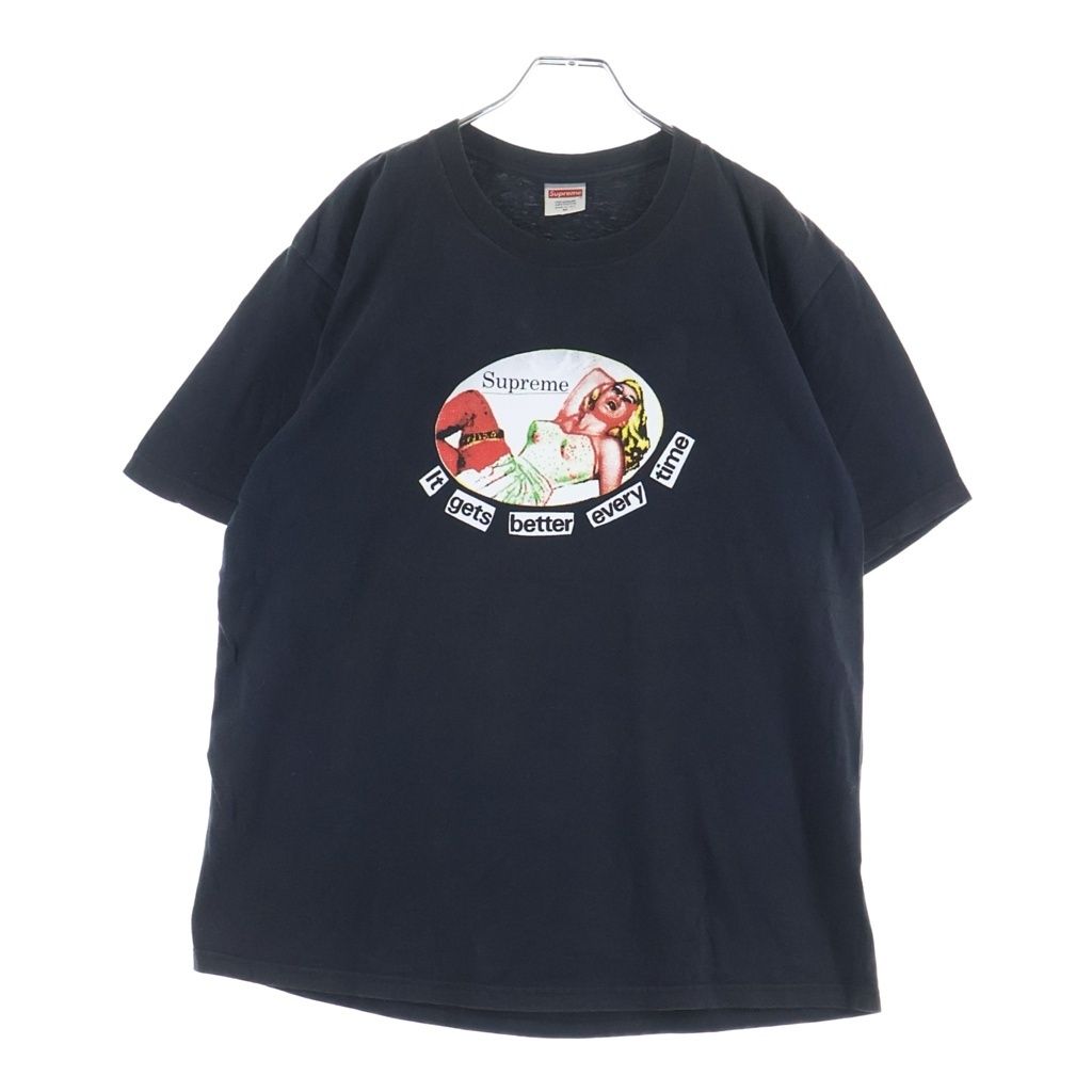 SUPREME (シュプリーム) 19SS It Gets Better Every Time Tee イット ゲッツ ベター エブリータイム 半袖Tシャツ ブラック 9,760円