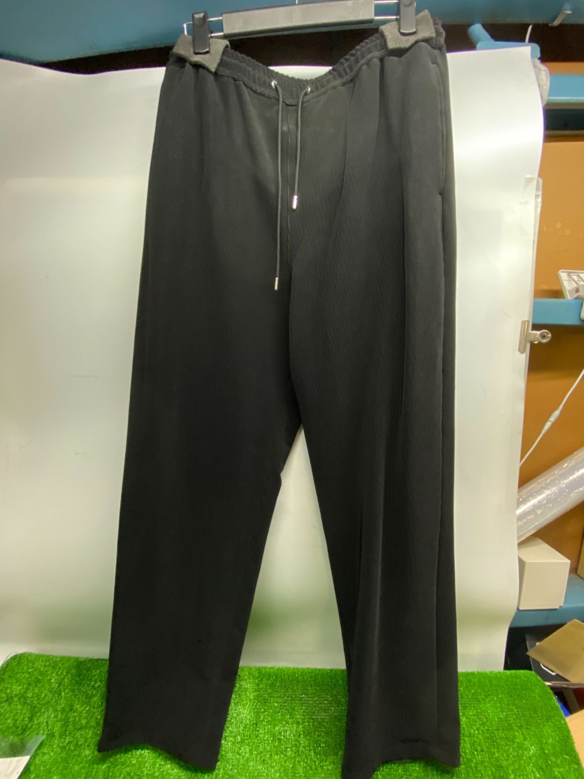 90s PRONTIポリレーヨン-rayonギャバジン-gabardine3タックワイド