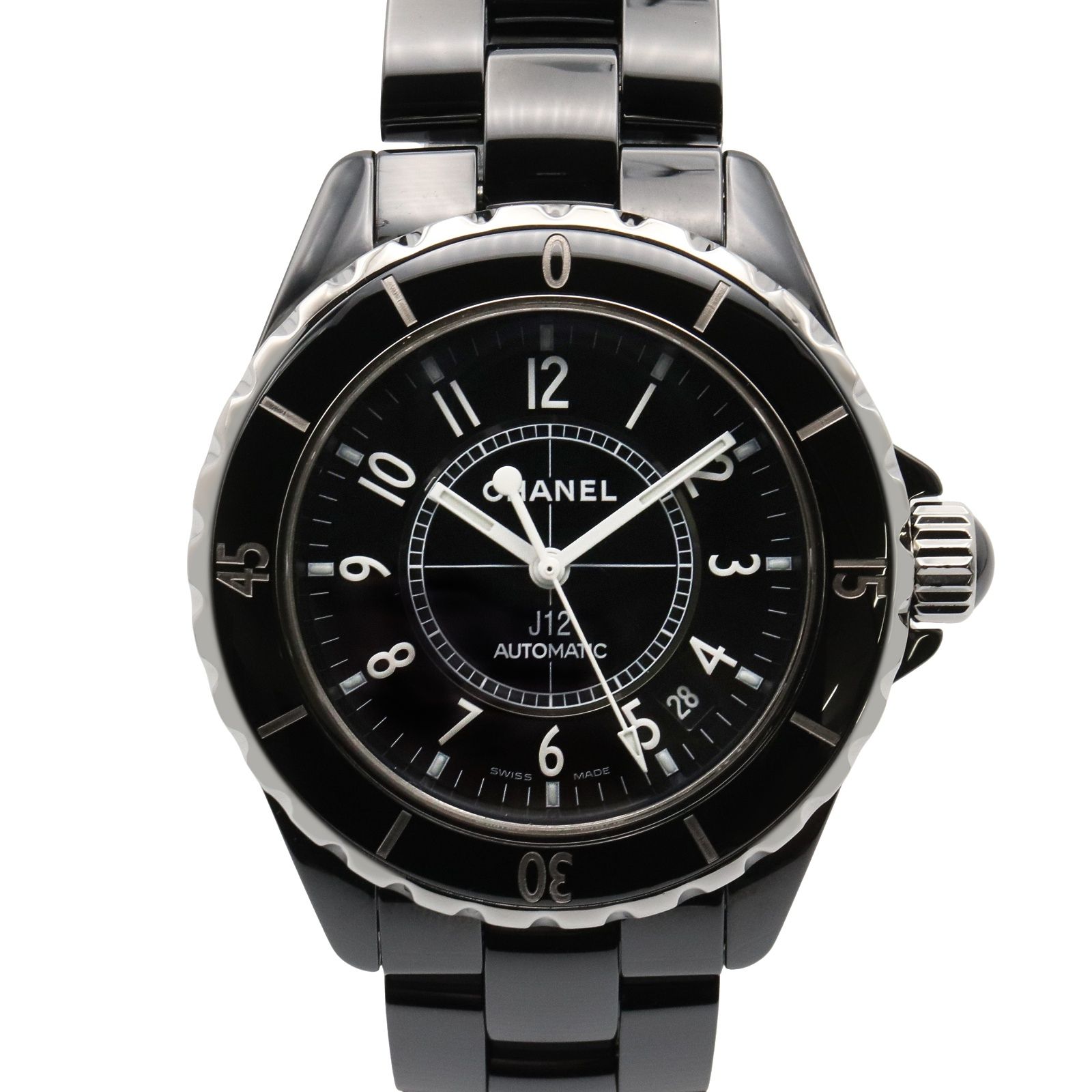 シャネル CHANEL 腕時計 J12 H0685 ブラック セラミック J12 メンズ Used A