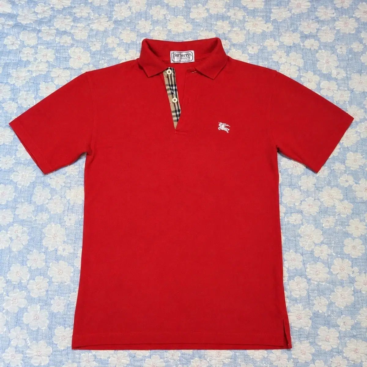 ヴィンテージ バーバリー OF ロンドン ノヴァチェック レッド 半袖 カラーTシャツ S ユニセックス 6,310円