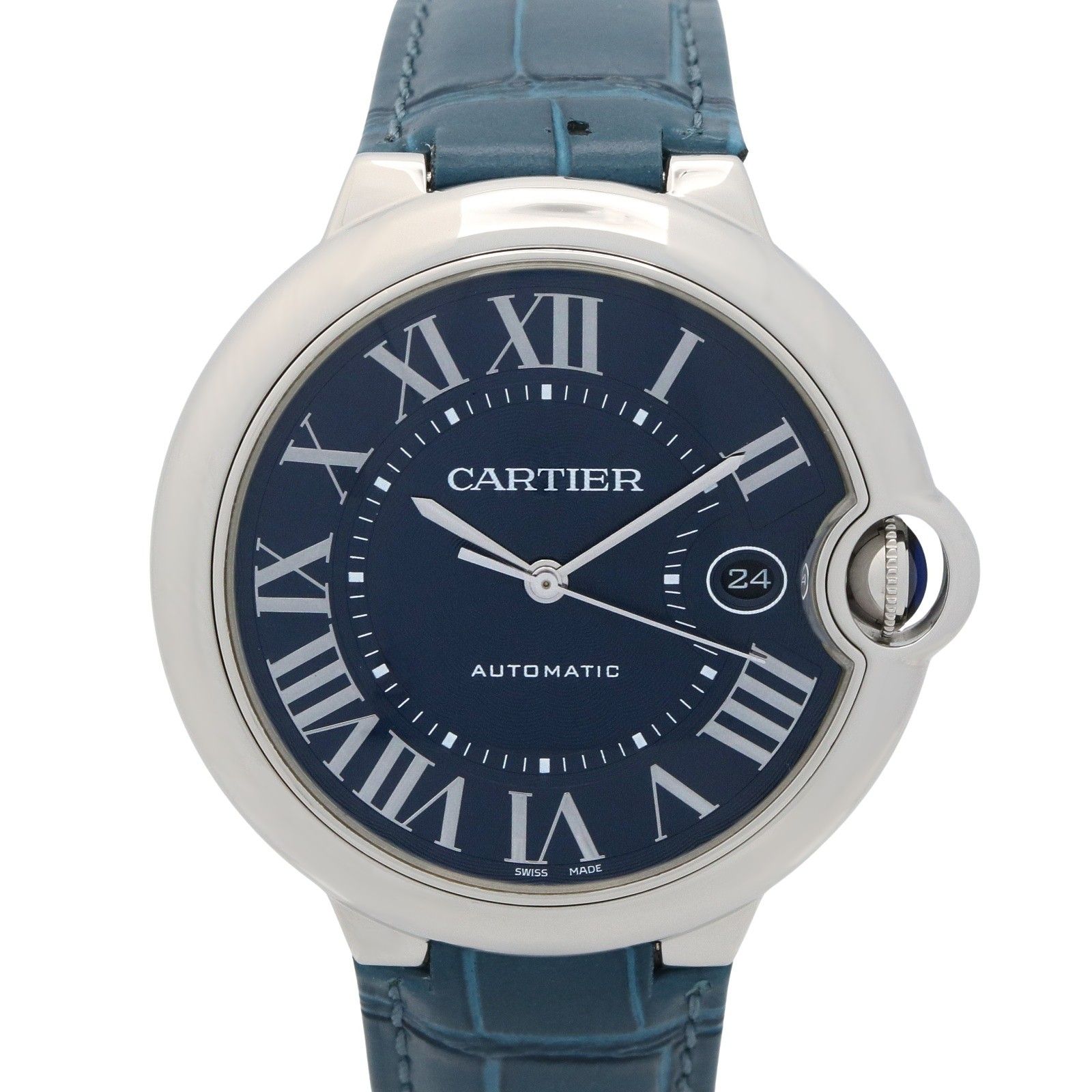 カルティエ CARTIER 腕時計 バロンブルー WSBB0025 ブルー ステンレススチール バロンブルー メンズ Used A